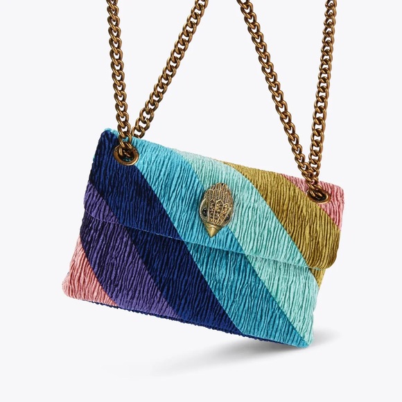 New - Kurt Geiger MINI VELVET KENSINGTON BAG - Picture 16 of 16